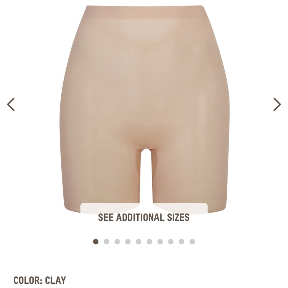 Skims shape wear. Brand new only tried on, no tags size L in the color clay.